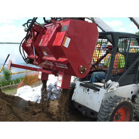 skid steer sandbagger|sand bagger attachments.